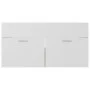 Waschbeckenschrank aus weißem Eichensperrholz 90x38,5x46 cm von vidaXL, Badezimmermöbel - Ref: Foro24-804670, Preis: 34,70 €,...