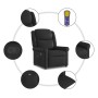 Sillón reclinable de cuero sintético negro brillante by , Armchairs - Ref: Foro24-4015678, Price: 193,95 €, Discount: %