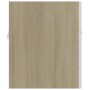 Waschbeckenschrank aus weißem Eichensperrholz 90x38,5x46 cm von vidaXL, Badezimmermöbel - Ref: Foro24-804670, Preis: 35,01 €,...