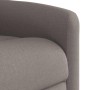 Sillón reclinable eléctrico tela gris taupé by , Armchairs - Ref: Foro24-3303121, Price: 243,68 €, Discount: %