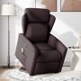 Silla de masaje reclinable de pie de tela marrón oscuro by , Armchairs - Ref: Foro24-3303149, Price: 268,05 €, Discount: %