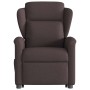 Silla de masaje reclinable de pie de tela marrón oscuro by , Armchairs - Ref: Foro24-3303149, Price: 268,05 €, Discount: %
