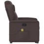 Silla de masaje reclinable de pie de tela marrón oscuro by , Armchairs - Ref: Foro24-3303149, Price: 268,05 €, Discount: %
