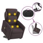Silla de masaje reclinable de pie de tela marrón oscuro by , Armchairs - Ref: Foro24-3303149, Price: 268,05 €, Discount: %