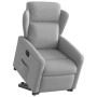 Sillón eléctrico reclinable elevable de tela gris nube de , Sillones - Ref: Foro24-3303163, Precio: 310,57 €