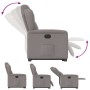Sillón eléctrico reclinable elevable de tela gris taupe de , Sillones - Ref: Foro24-3303161, Precio: 336,63 €, Descuento: %