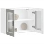 Armario de pared para cocina puerta cristal Porto gris hormigón von , Küchenschränke - Ref: Foro24-854091, Preis: 88,57 €, Ra...