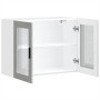 Armario de pared para cocina puerta cristal Porto gris hormigón von , Küchenschränke - Ref: Foro24-854091, Preis: 88,57 €, Ra...