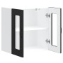 Armario pared cocina puerta de cristal Kalmar negra von , Küchenschränke - Ref: Foro24-853668, Preis: 62,10 €, Rabatt: %