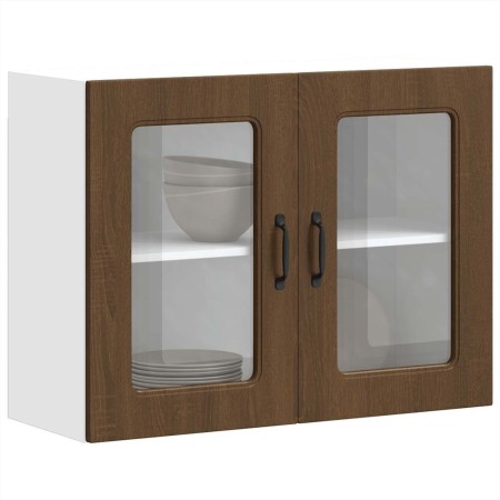 Armario pared cocina puerta de cristal Kalmar roble marrón von , Küchenschränke - Ref: Foro24-853614, Preis: 90,48 €, Rabatt: %