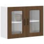 Armario pared cocina puerta de cristal Kalmar roble marrón von , Küchenschränke - Ref: Foro24-853614, Preis: 90,48 €, Rabatt: %