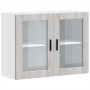 Armario de pared para cocina puerta cristal Porto gris sonoma von , Küchenschränke - Ref: Foro24-854093, Preis: 90,58 €, Raba...