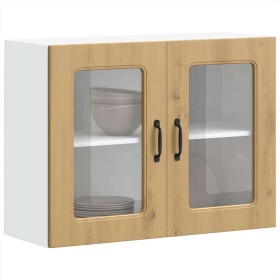 Armario pared cocina puerta de cristal Kalmar roble artesanal de , Armarios de cocina - Ref: Foro24-853616, Precio: 92,20 €, ...