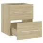 Waschbeckenschrank aus eichenfarbenem Sperrholz, 41 x 38,5 x 48 cm von vidaXL, Badezimmermöbel - Ref: Foro24-804686, Preis: 4...