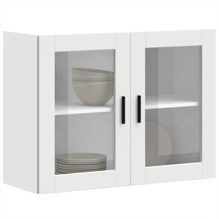 Armario de pared para cocina con puerta de cristal Porto blanco von , Küchenschränke - Ref: Foro24-854087, Preis: 91,78 €, Ra...