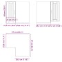 Mueble de cocina esquina pared Lucca madera ingeniería blanca von , Küchenschränke - Ref: Foro24-853857, Preis: 84,69 €, Raba...