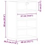 Armario colgante madera de ingeniería envejecida 40x29,5x60 cm de , Armarios de cocina - Ref: Foro24-854182, Precio: 50,65 €,...
