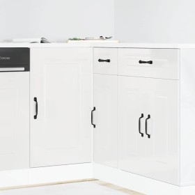 Mueble bajo cocina Kalmar madera ingeniería blanca alto brillo by , Kitchen cabinets - Ref: Foro24-854320, Price: 93,46 €, Di...