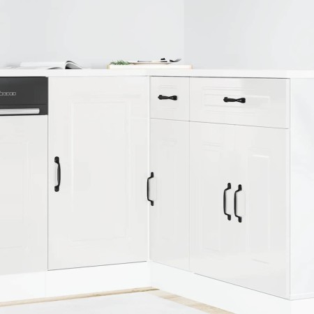 Mueble bajo cocina Kalmar madera ingeniería blanca alto brillo von , Küchenschränke - Ref: Foro24-854320, Preis: 93,46 €, Rab...