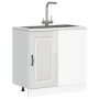 Mueble bajo cocina Kalmar madera ingeniería blanca alto brillo von , Küchenschränke - Ref: Foro24-854320, Preis: 93,46 €, Rab...