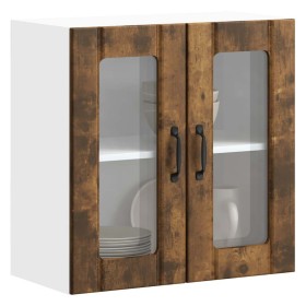 Armario pared cocina puerta de cristal Lucca roble ahumado von , Küchenschränke - Ref: Foro24-853912, Preis: 69,91 €, Rabatt: %