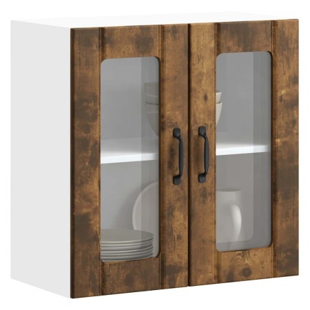 Armario pared cocina puerta de cristal Lucca roble ahumado von , Küchenschränke - Ref: Foro24-853912, Preis: 69,91 €, Rabatt: %