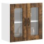 Armario pared cocina puerta de cristal Lucca roble ahumado von , Küchenschränke - Ref: Foro24-853912, Preis: 69,91 €, Rabatt: %