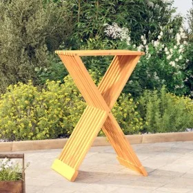Folding stool solid teak wood 40x32.5x70 cm by vidaXL, Folding stools and chairs - Ref: Foro24-316164, Price: 77,68 €, Discou...
