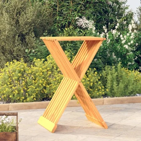 Folding stool solid teak wood 40x32.5x70 cm by vidaXL, Folding stools and chairs - Ref: Foro24-316164, Price: 77,68 €, Discou...