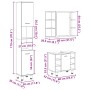 Set muebles de baño 2 piezas madera contrachapada gris hormigón von , Badezimmermöbel - Ref: Foro24-3324855, Preis: 174,08 €,...