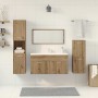 Juego de muebles baño 4 piezas madera ingeniería roble artisan de , Muebles de baño - Ref: Foro24-3328590, Precio: 195,71 €, ...