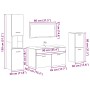 Juego de muebles baño 4 piezas madera ingeniería roble artisan de , Muebles de baño - Ref: Foro24-3328590, Precio: 195,71 €, ...