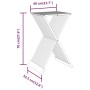 Folding stool solid teak wood 40x32.5x70 cm by vidaXL, Folding stools and chairs - Ref: Foro24-316164, Price: 82,49 €, Discou...