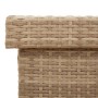 Baúl de jardín con ruedas ratán sintético beige 110x55x73 cm de , Cajas de almacenaje para exteriores - Ref: Foro24-4103829, ...