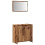 Mueble de baño con espejo de madera antigua madera ingeniería by , Bathroom furniture - Ref: Foro24-856042, Price: 75,55 €, D...