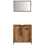 Mueble de baño con espejo de madera antigua madera ingeniería by , Bathroom furniture - Ref: Foro24-856042, Price: 75,55 €, D...
