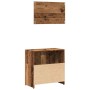 Mueble de baño con espejo de madera antigua madera ingeniería by , Bathroom furniture - Ref: Foro24-856042, Price: 75,55 €, D...