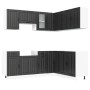 Mueble de cocina Lucca negra 11 piezas madera contrachapada von , Küchenschränke - Ref: Foro24-3314952, Preis: 683,15 €, Raba...
