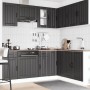 Mueble de cocina Lucca negra 11 piezas madera contrachapada von , Küchenschränke - Ref: Foro24-3314952, Preis: 683,15 €, Raba...