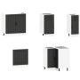 Mueble de cocina Lucca negra 11 piezas madera contrachapada von , Küchenschränke - Ref: Foro24-3314952, Preis: 683,15 €, Raba...