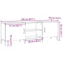Mueble de TV madera de ingeniería envejecida 150x30x50 cm von , TV-Möbel - Ref: Foro24-857328, Preis: 100,94 €, Rabatt: %