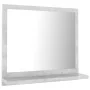 Badezimmerspiegel aus betongrauem Sperrholz, 40 x 10,5 x 37 cm von vidaXL, Badezimmerwaschtische - Ref: Foro24-804557, Preis:...