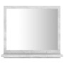 Concrete gray plywood bathroom mirror 40x10.5x37 cm by vidaXL, bathroom vanities - Ref: Foro24-804557, Price: 25,01 €, Discou...