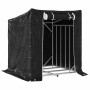 Leñero cubierta lluvia 101x61x110,5 cm acero galvanizado von , Brennholztaschen und -halter - Ref: Foro24-4104937, Preis: 68,...