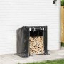 Leñero cubierta lluvia 101x61x110,5 cm acero galvanizado von , Brennholztaschen und -halter - Ref: Foro24-4104937, Preis: 68,...