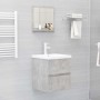 Concrete gray plywood bathroom mirror 40x10.5x37 cm by vidaXL, bathroom vanities - Ref: Foro24-804557, Price: 25,01 €, Discou...
