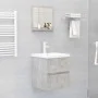 Concrete gray plywood bathroom mirror 40x10.5x37 cm by vidaXL, bathroom vanities - Ref: Foro24-804557, Price: 25,01 €, Discou...