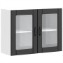 Armario pared cocina puerta de cristal Lucca negra von , Küchenschränke - Ref: Foro24-853848, Preis: 91,61 €, Rabatt: %