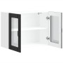 Armario pared cocina puerta de cristal Lucca negra von , Küchenschränke - Ref: Foro24-853848, Preis: 91,61 €, Rabatt: %