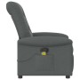 Sillón de masaje reclinable de tela gris oscuro by , Armchairs - Ref: Foro24-4015627, Price: 198,02 €, Discount: %